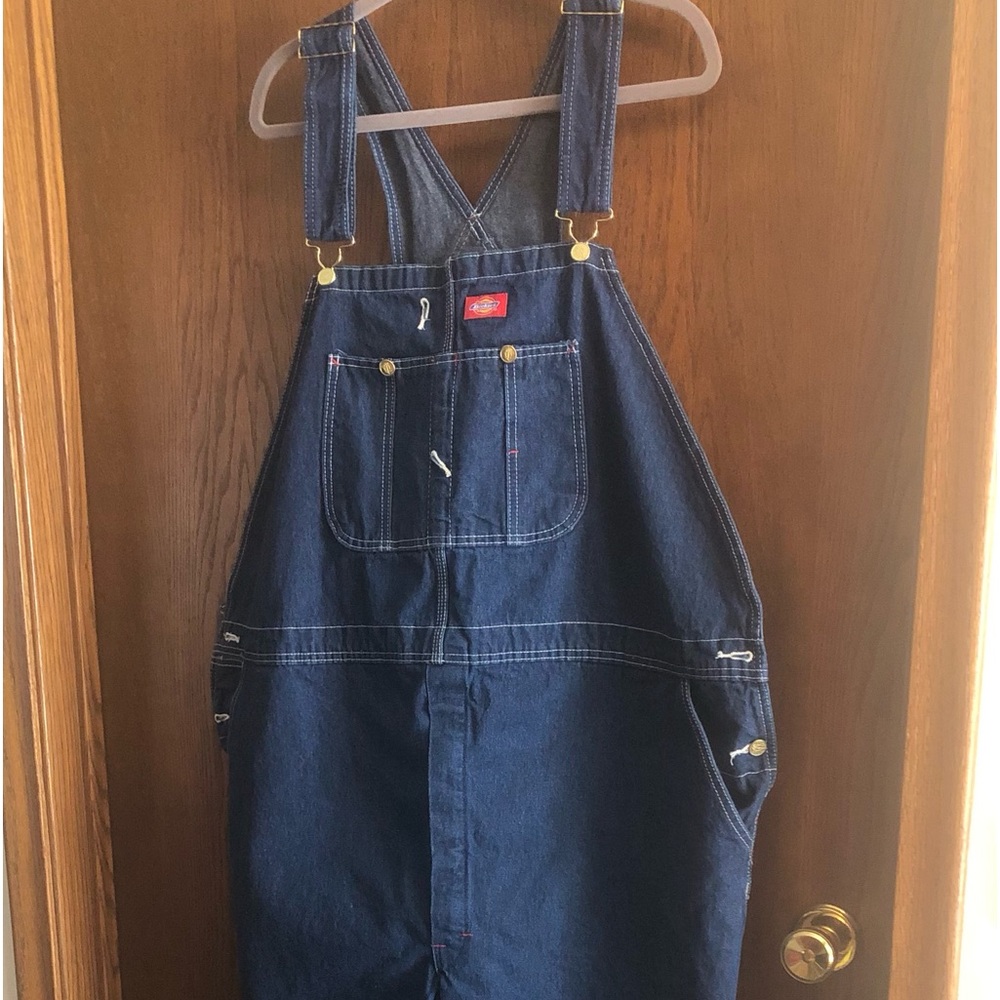 Dickies Men's Blue Denim Overalls